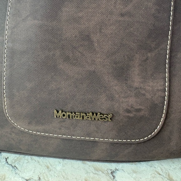 Montana West Brown and Leopard Tote - Picture 5 of 8
